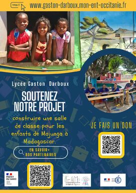 Affiche ; Une classe pour l’école SANTATRA de MAJUNGA (Madagascar) - Darboux